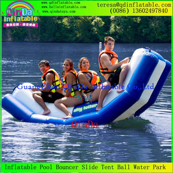 Popular Inflatable Water Teeterboard Water Seesaw Floating Inflatable Totter For Sale